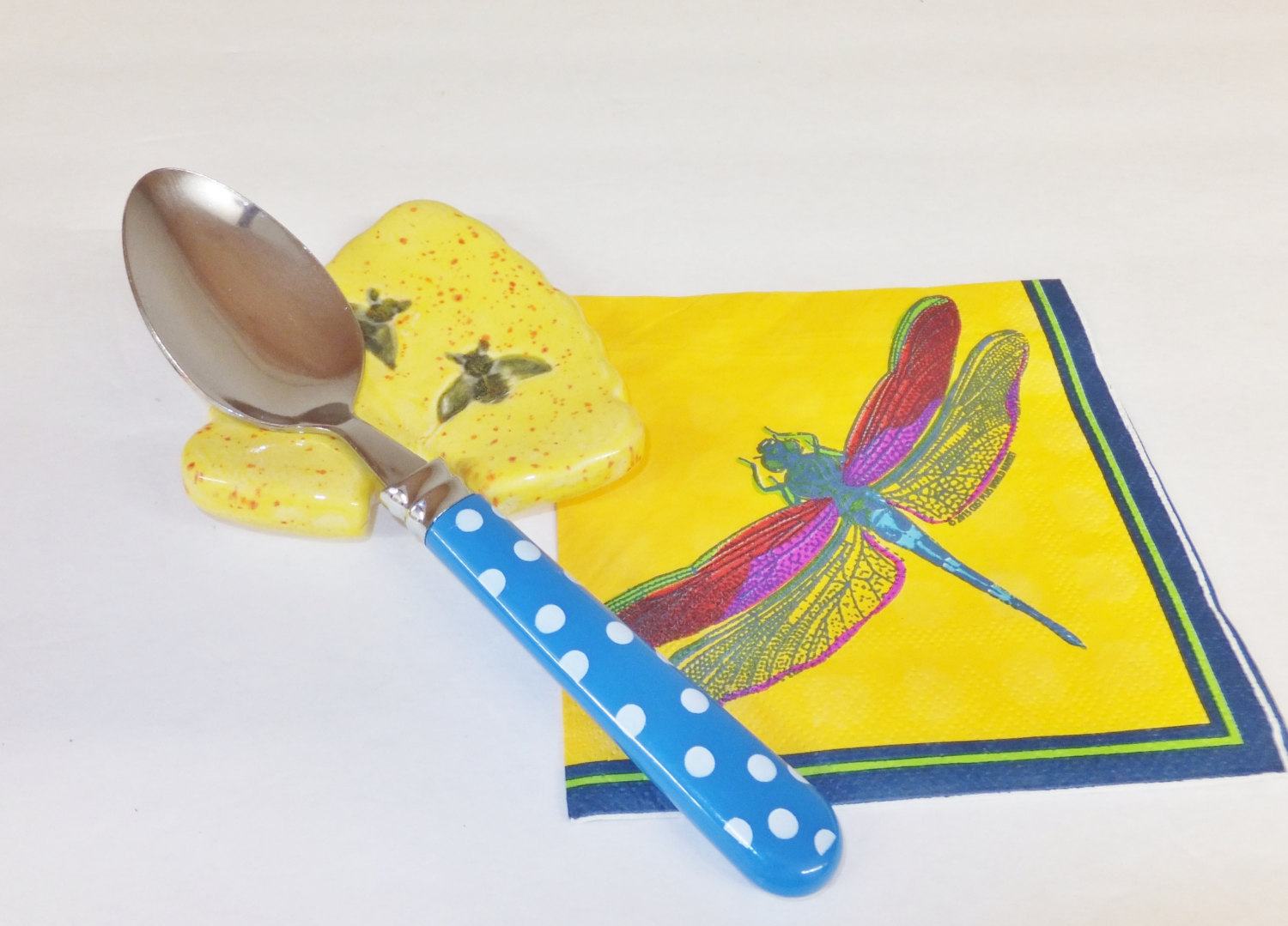 Big Spoon Rest Octopus Yellow, Spoon Rests