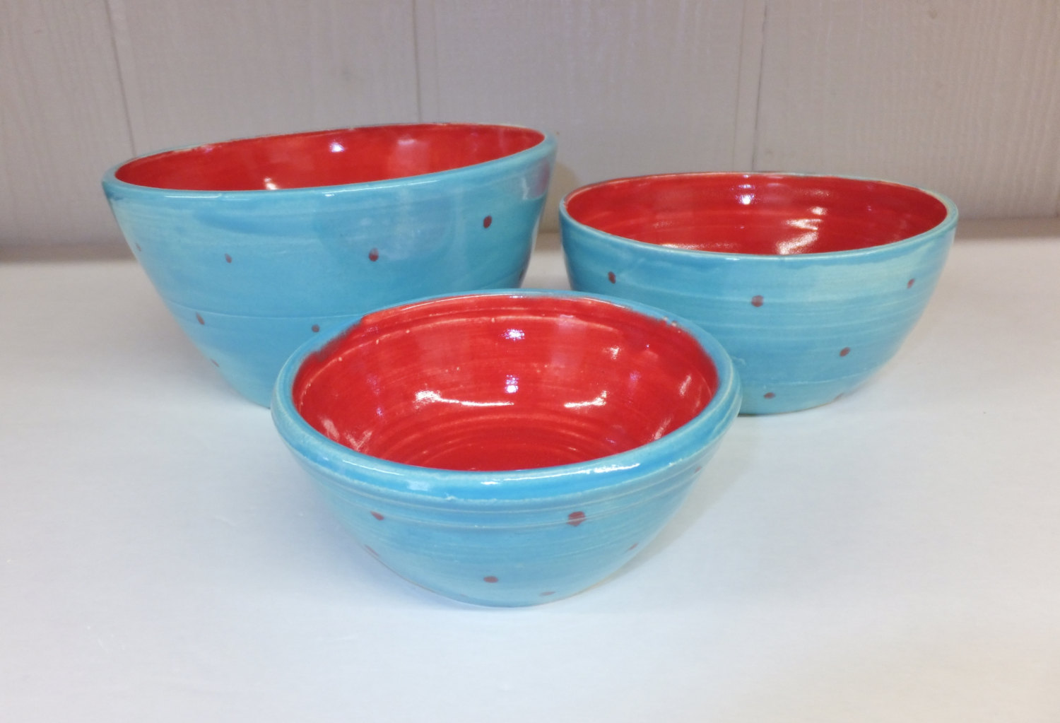 5-Piece Mixing Bowl Set - Aqua