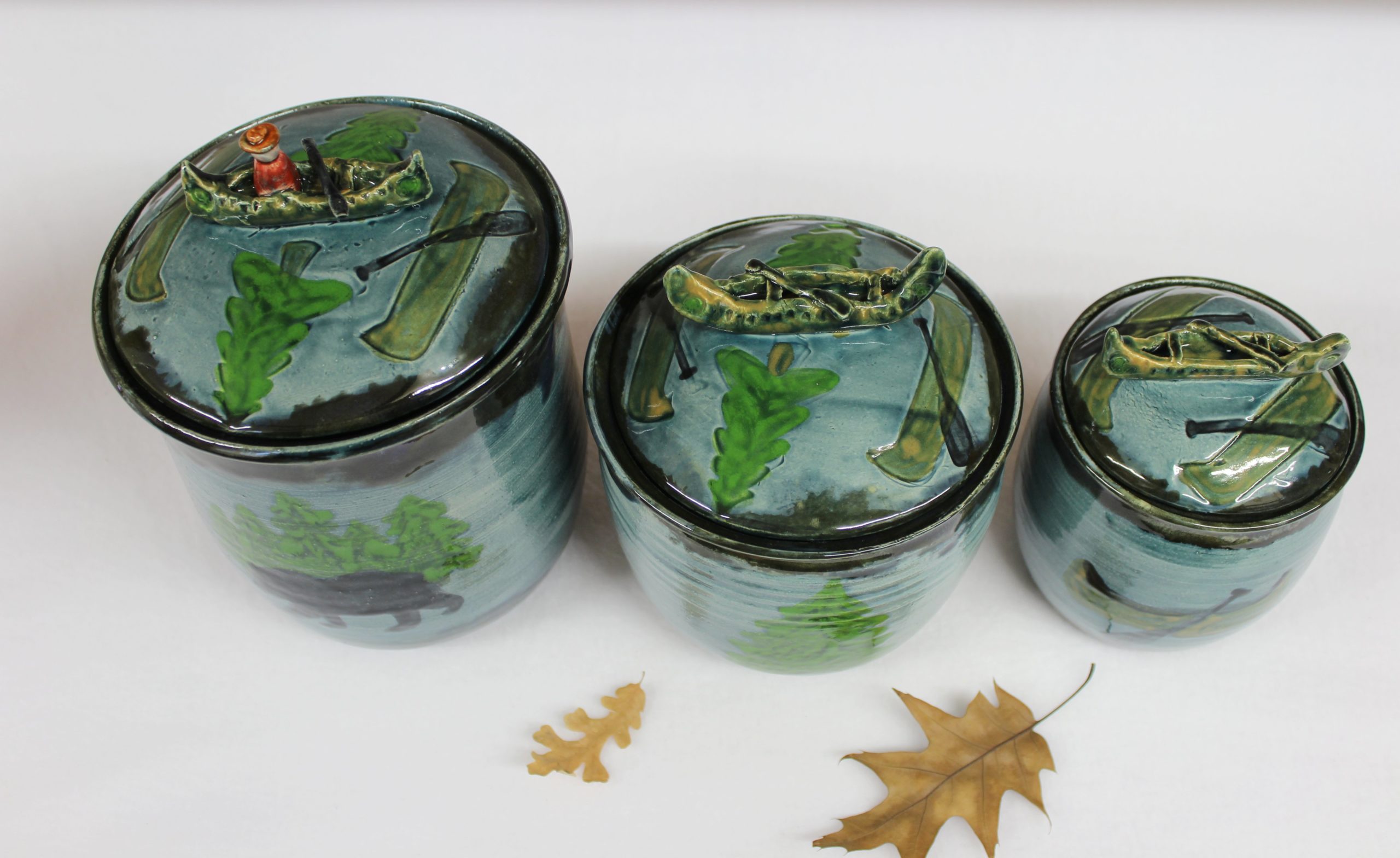 Handmade Pottery Southwestern Canister Set. Made to Order Kitchen Storage  Jars. Set of 3 Storage Jars. 