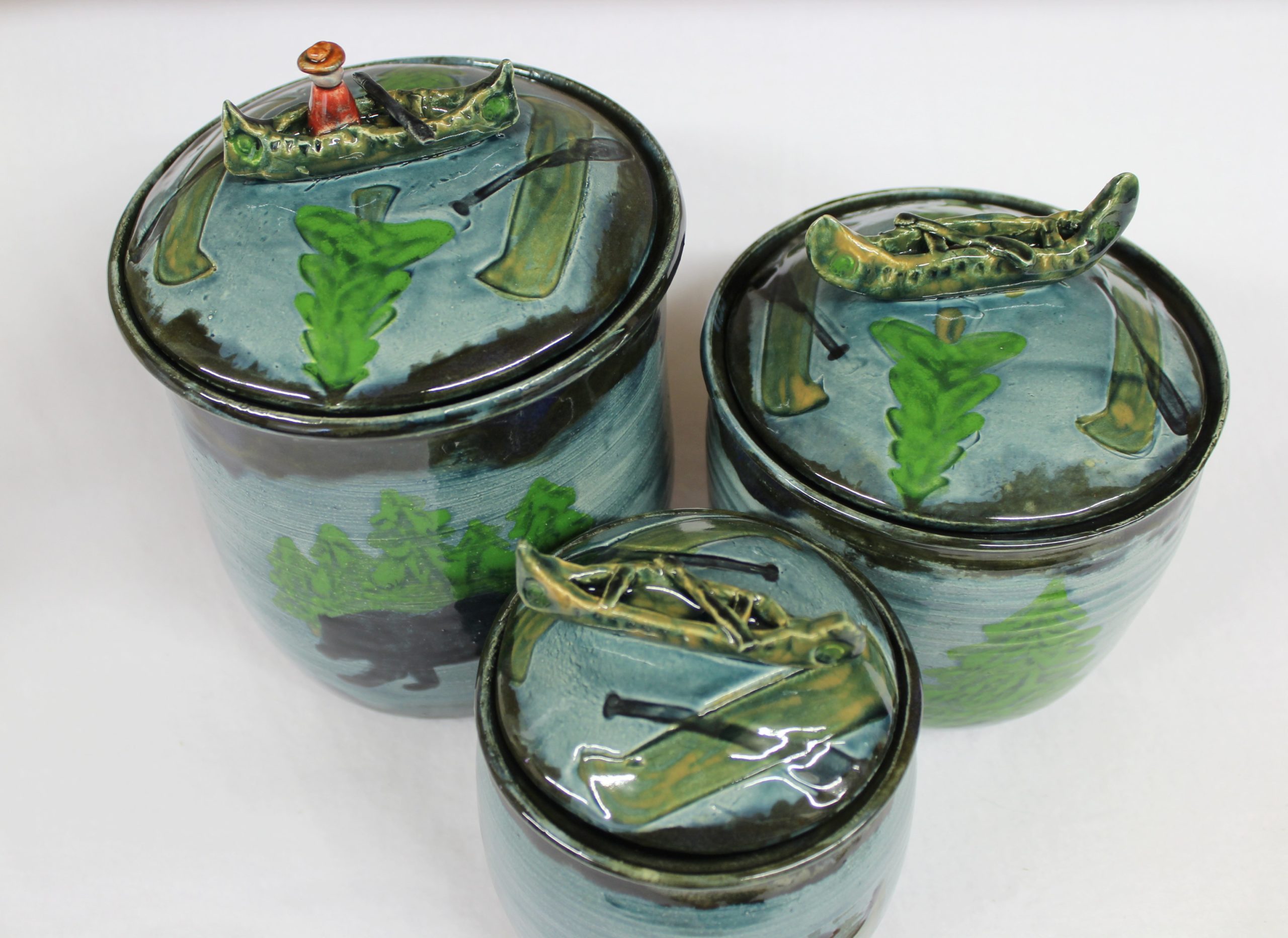 Handmade Pottery Southwestern Canister Set. Made to Order Kitchen Storage  Jars. Set of 3 Storage Jars. 