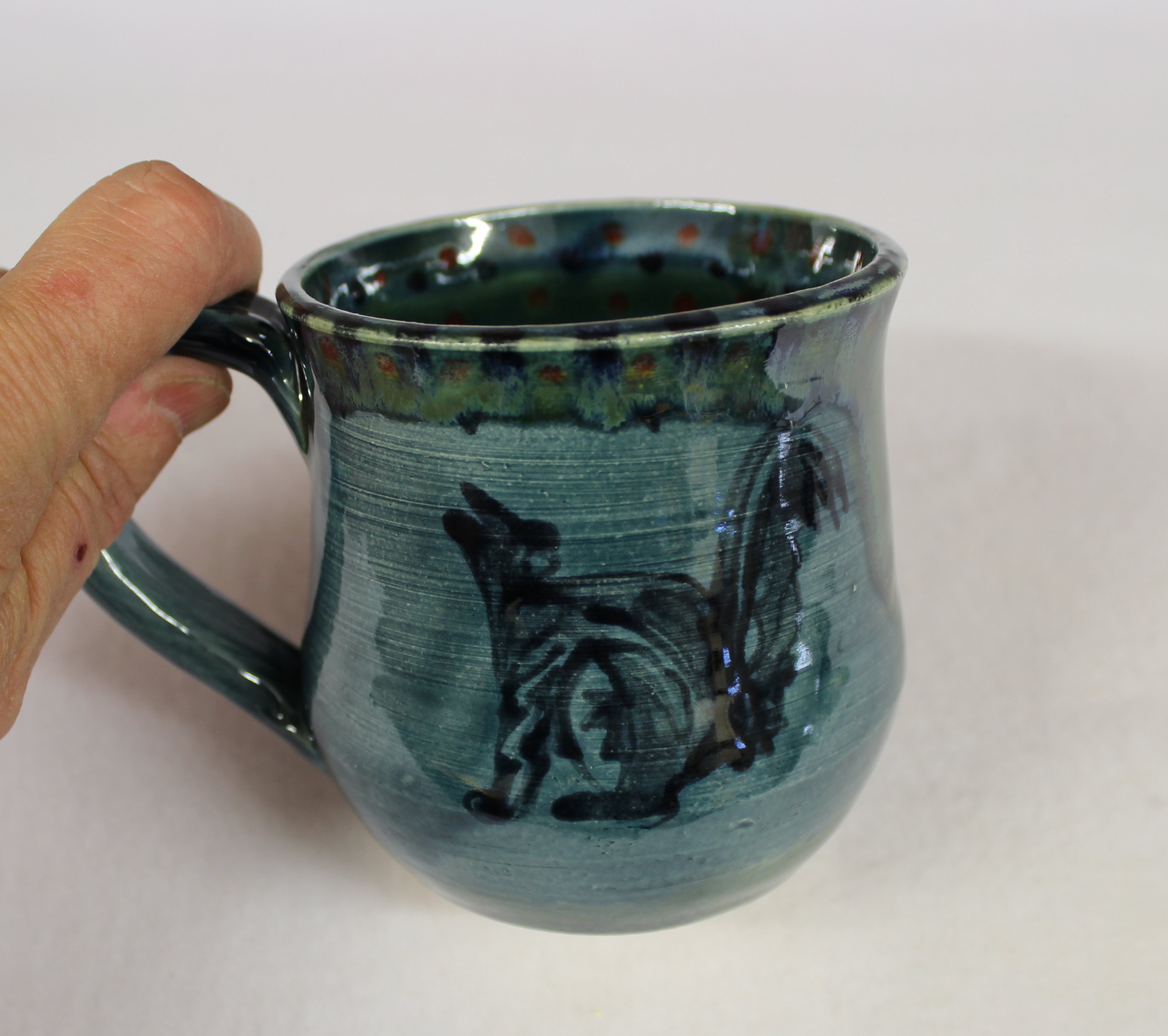 Laughing Skunk Coffee Mug in Blue | Wild Crow Farm