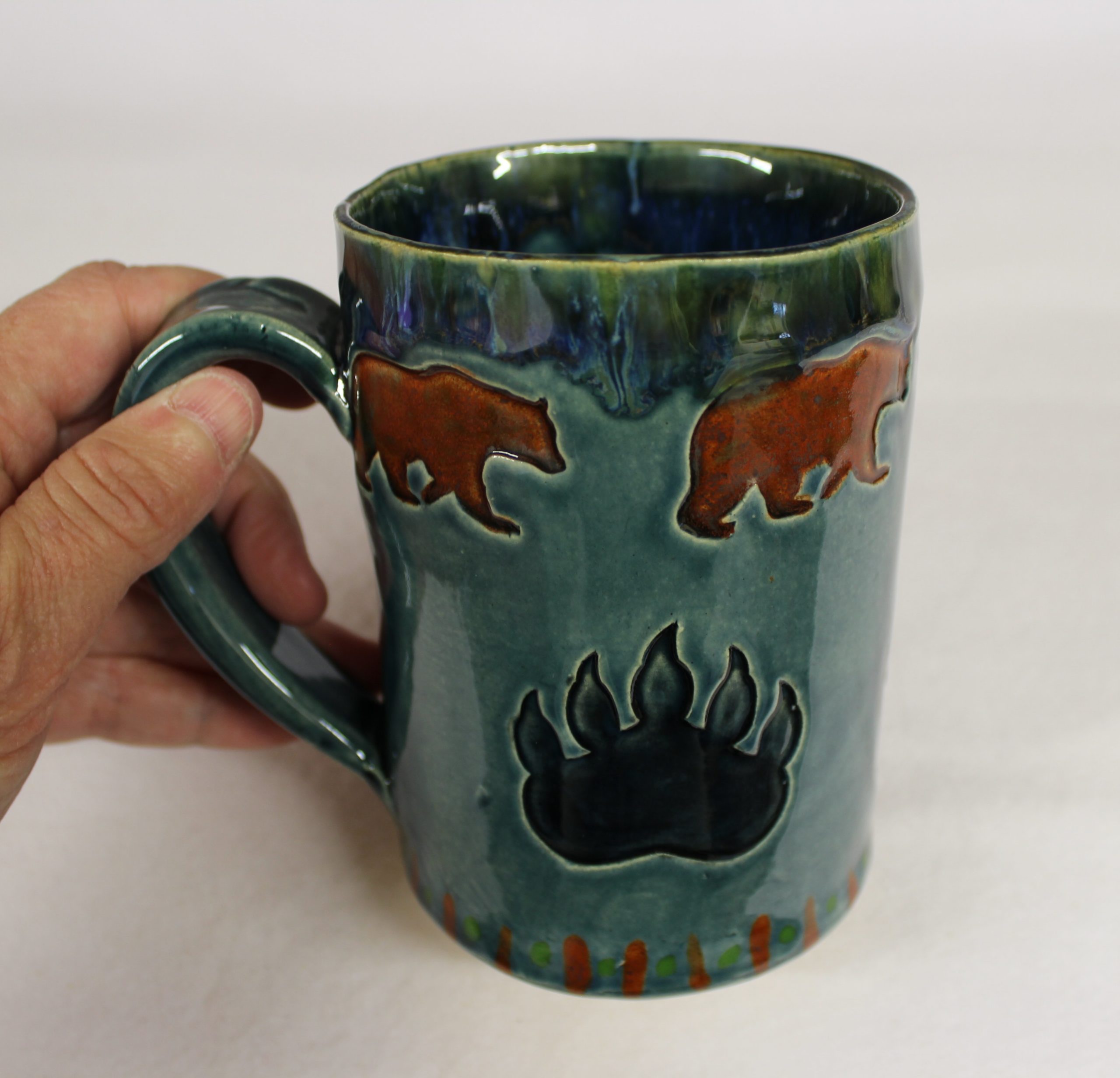 Bear Paw Cactus Coffee Mugs
