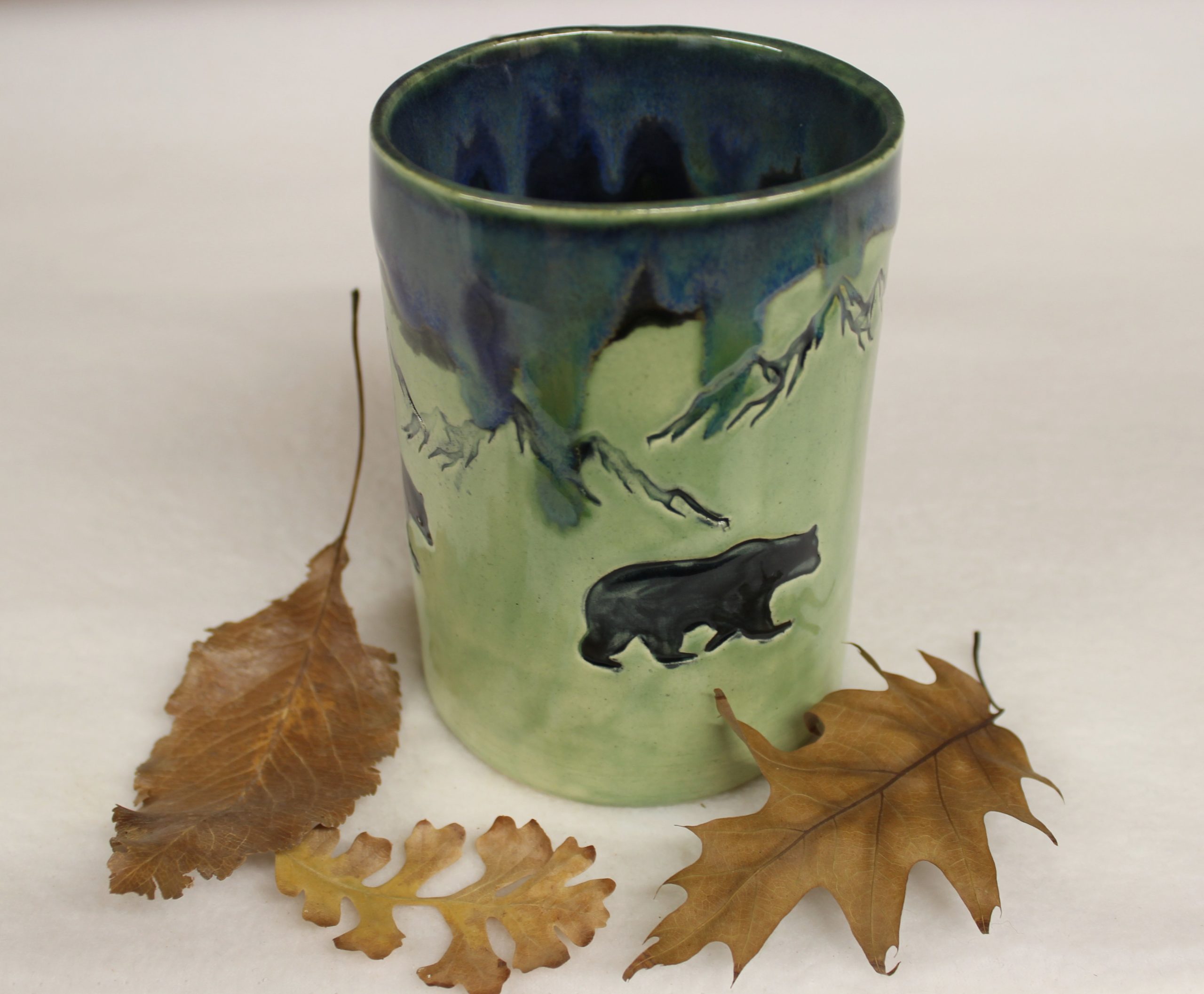 Mountain Bear Handmade Mug