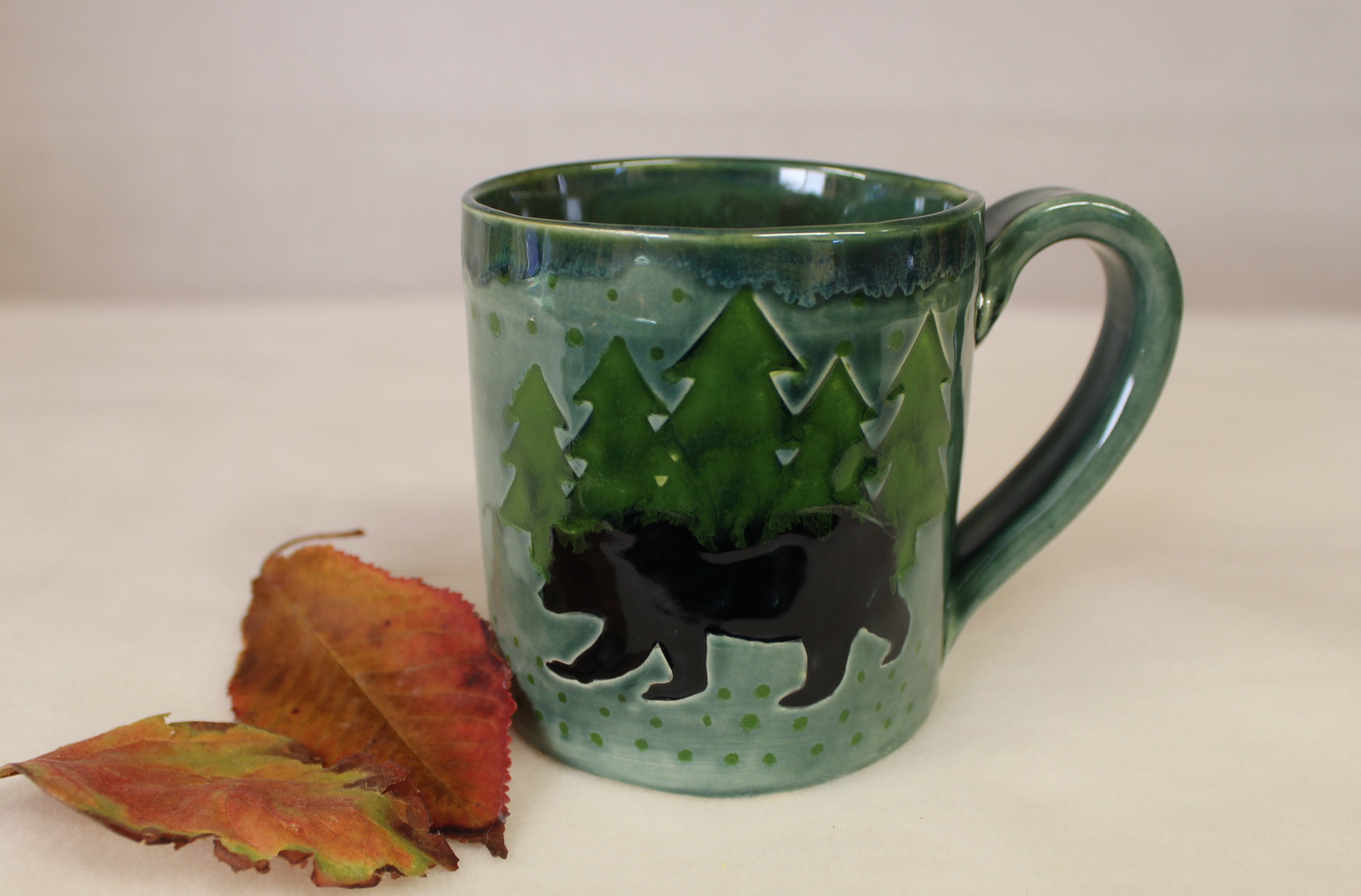 Spring Forest Black Bear Coffee Mug | Wild Crow Farm