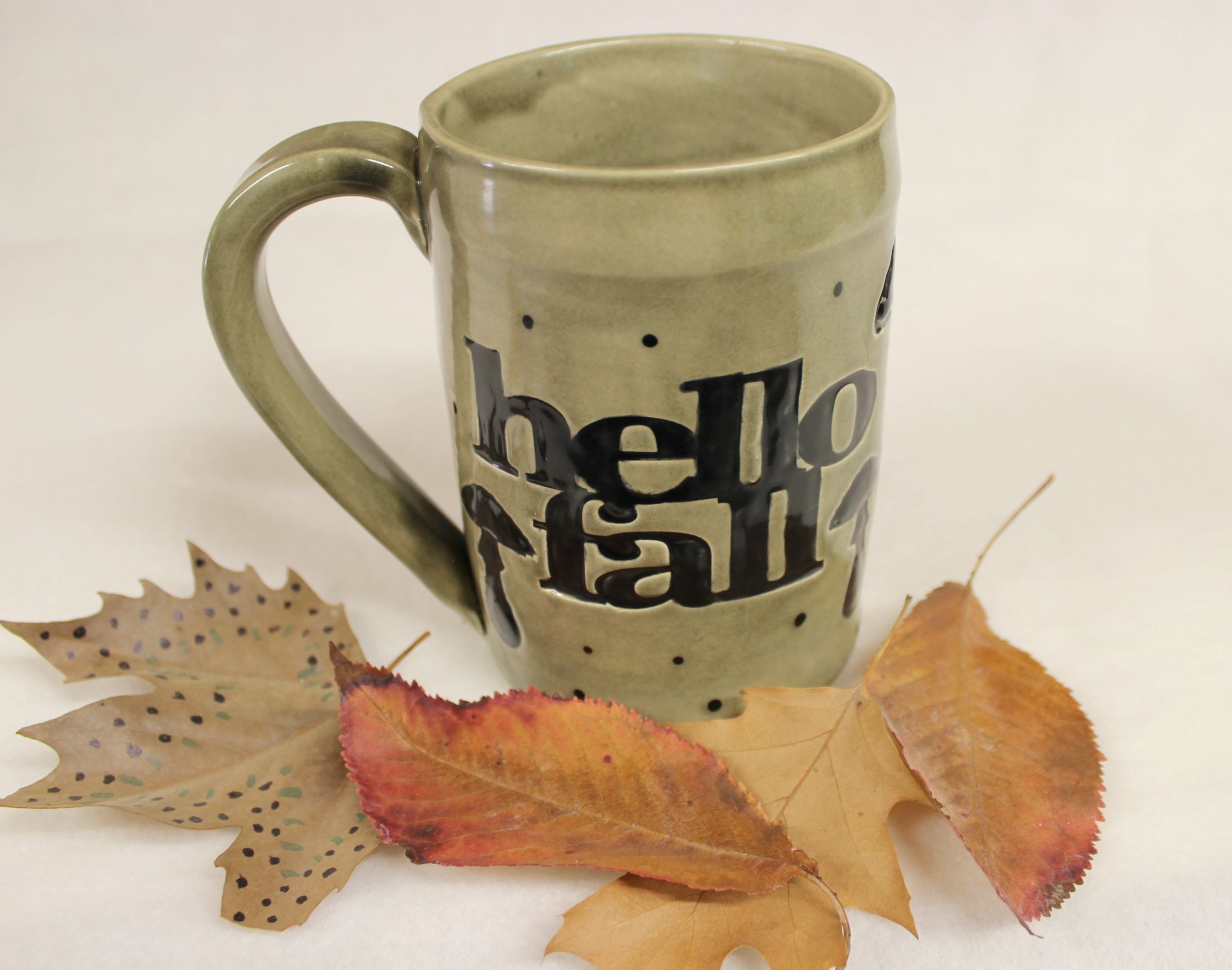 Magic Winged Frog with Toadstools Ceramic Mug