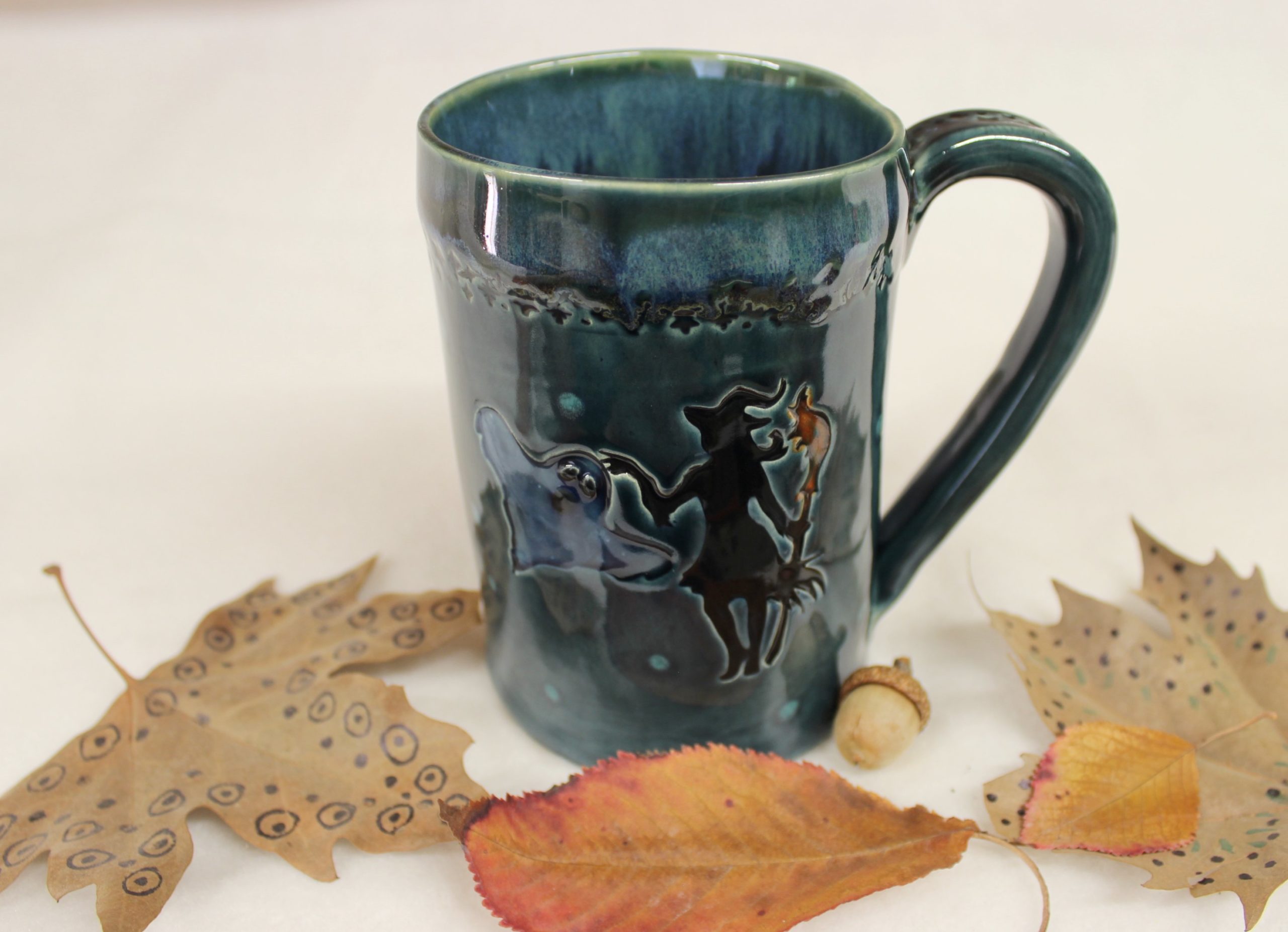 The Night of the Witches Mug Hand Painted Artisanal 