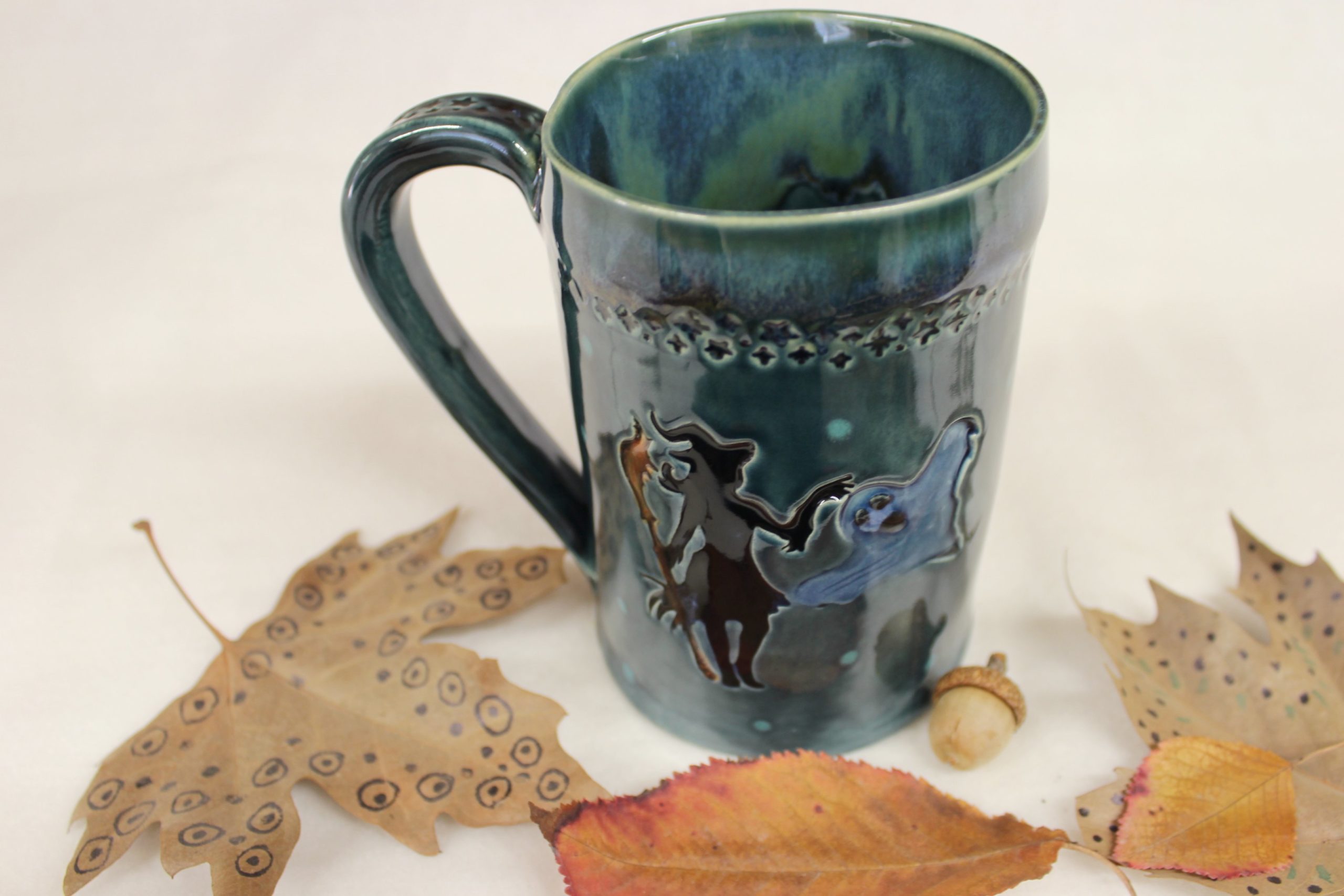 The Night of the Witches Mug Hand Painted Artisanal 