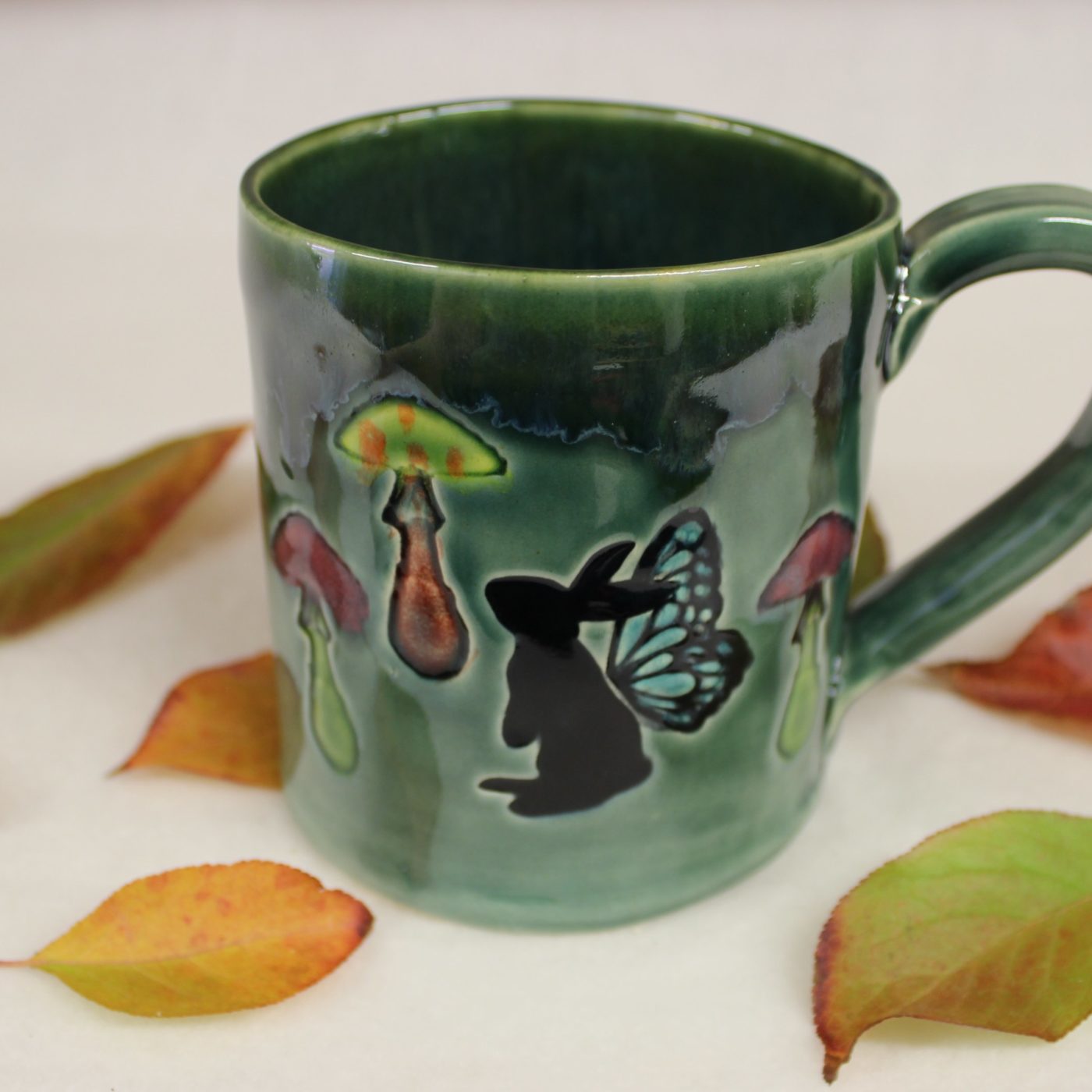 Red Eyed Green Dragon Extra Large Coffee Mug