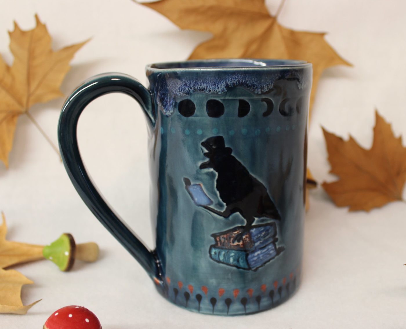 Wise Old Crow Extra Large Ceramic Mug