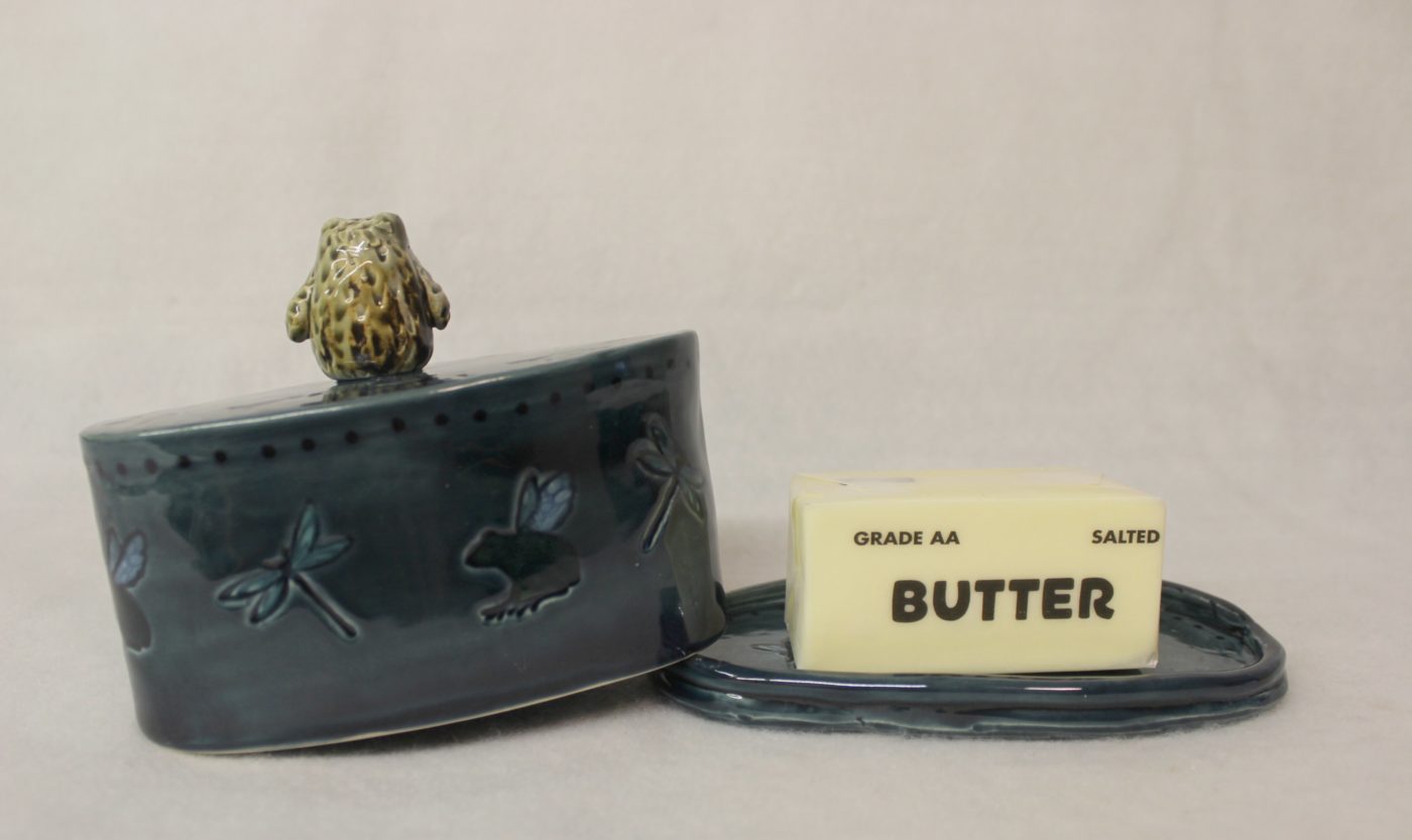 Spring Garden Covered Ceramic Stoneware Butter Keeper - Image 5