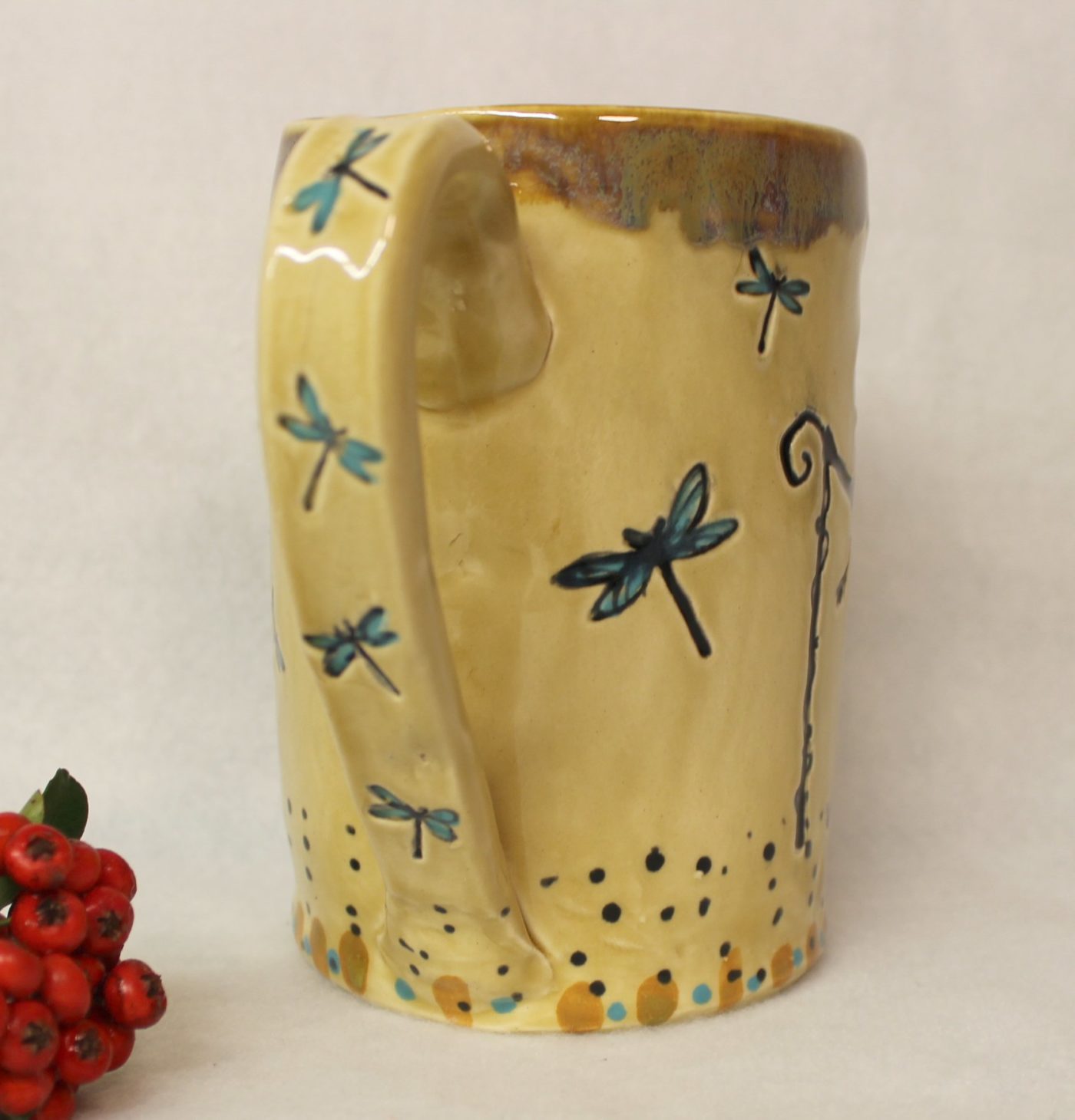 Ancient Fairy Queen Extra Large Handmade Ceramic Mug - Image 4