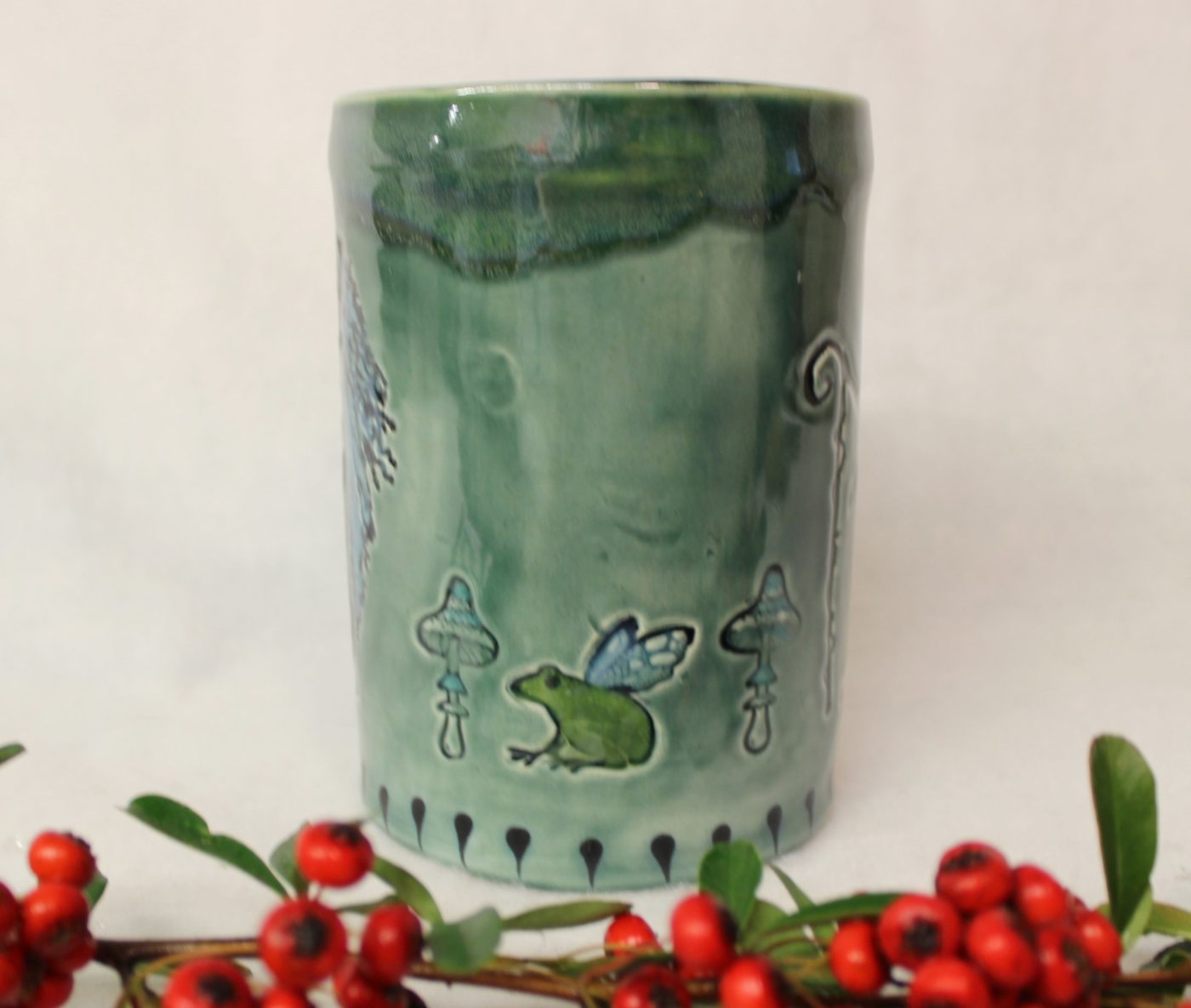 Nature's Fairy Queen Extra Large Handmade Ceramic Mug - Image 5