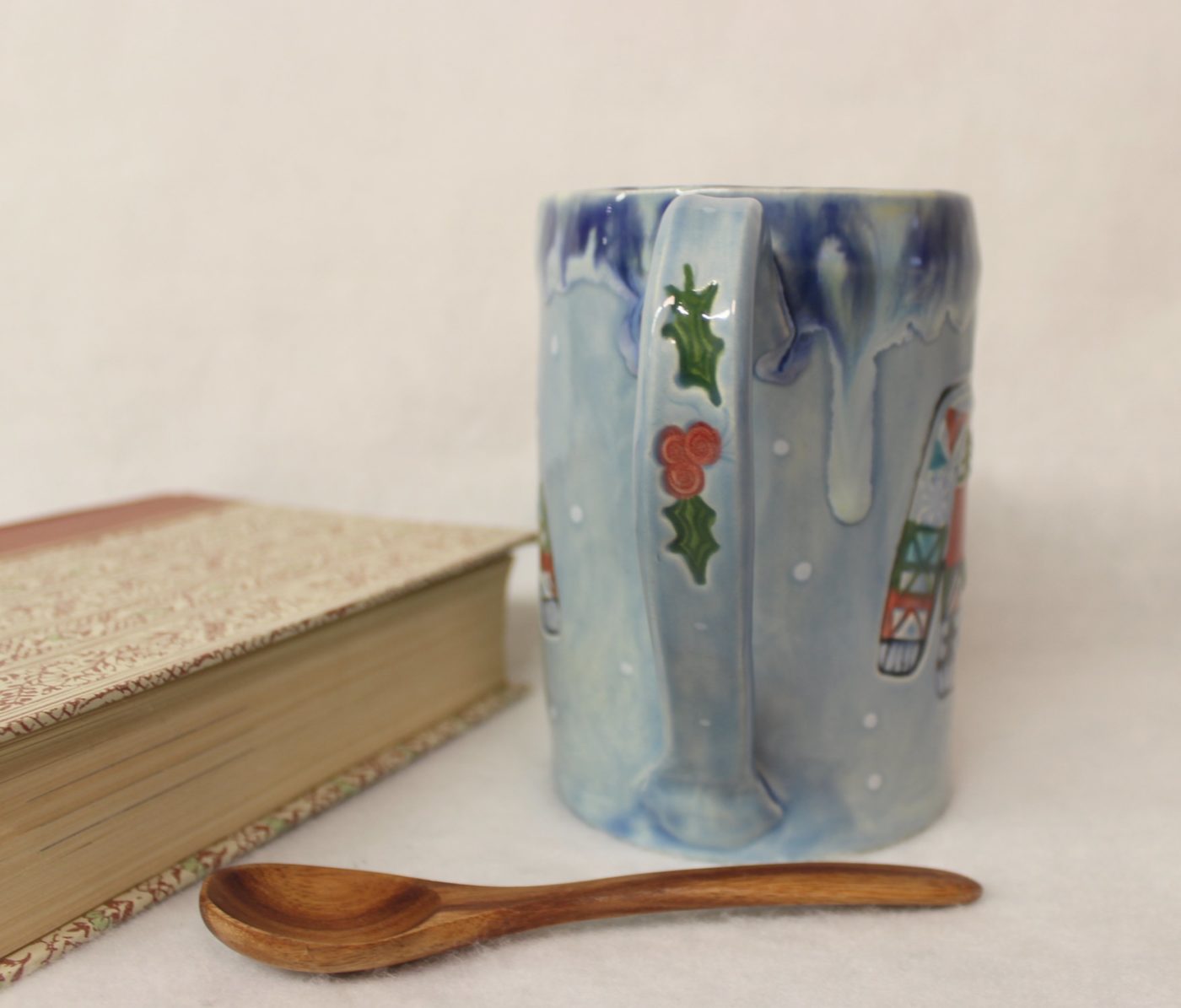 Winter Sweaters and Snow Ceramic Stoneware Coffee Mug - Image 4