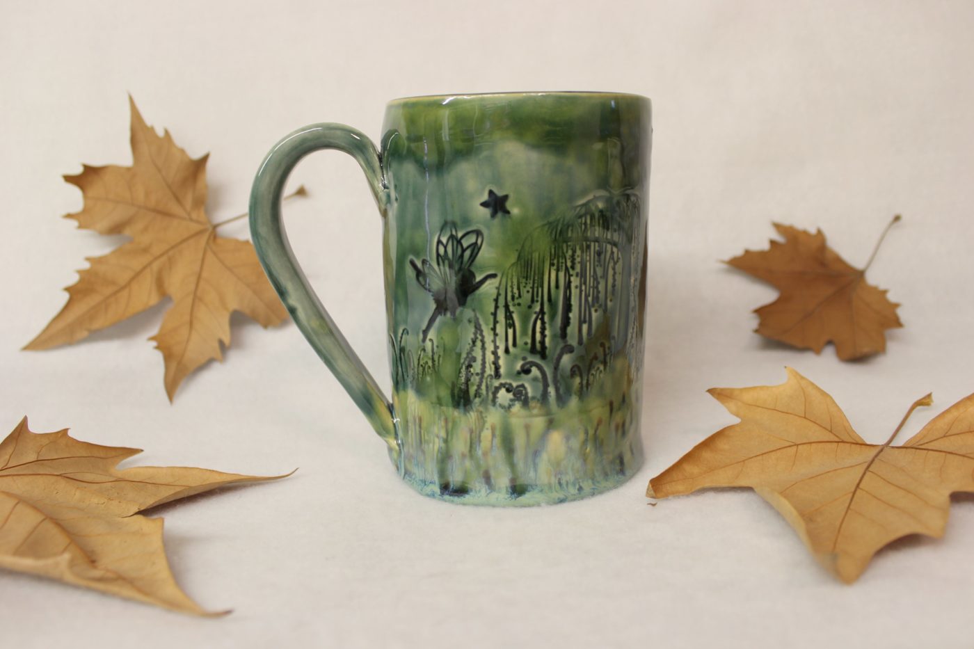 Woodland Fairy Dance Extra Large Ceramic Coffee Mug - Image 2