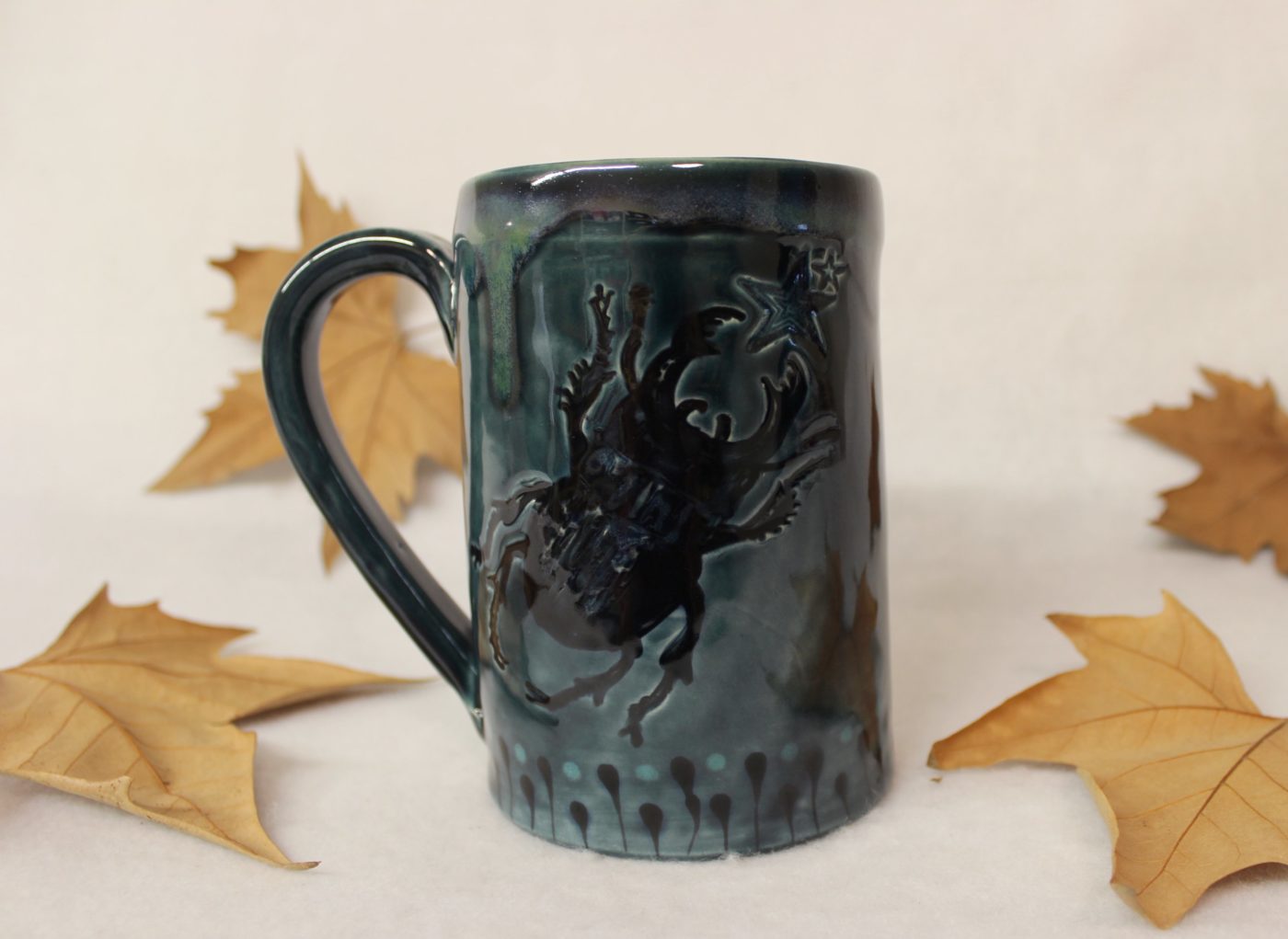 Midnight Stag Beetle Extra Large Coffee Mug