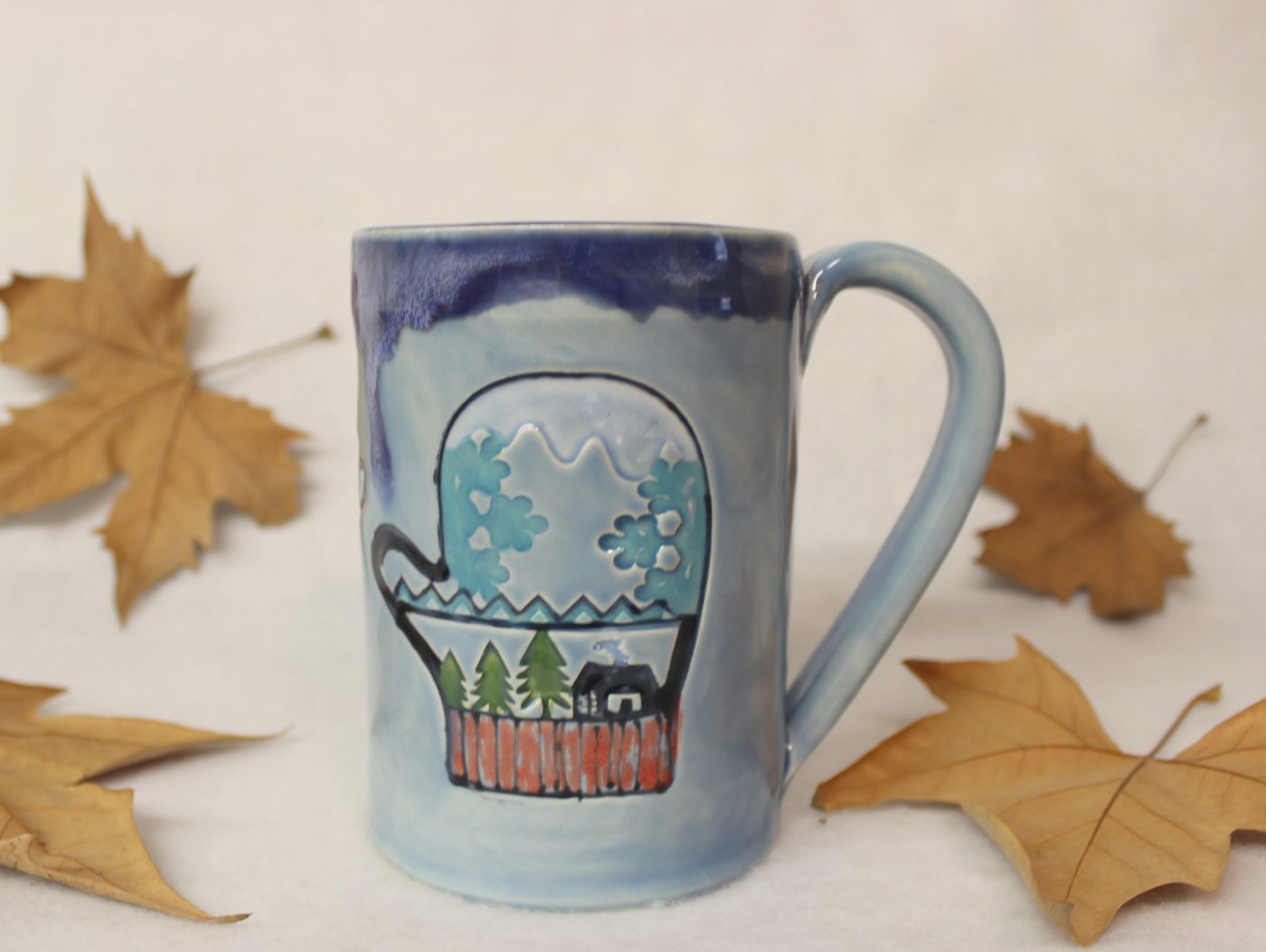 Warm Winter Mittens Extra Large Ceramic Mug