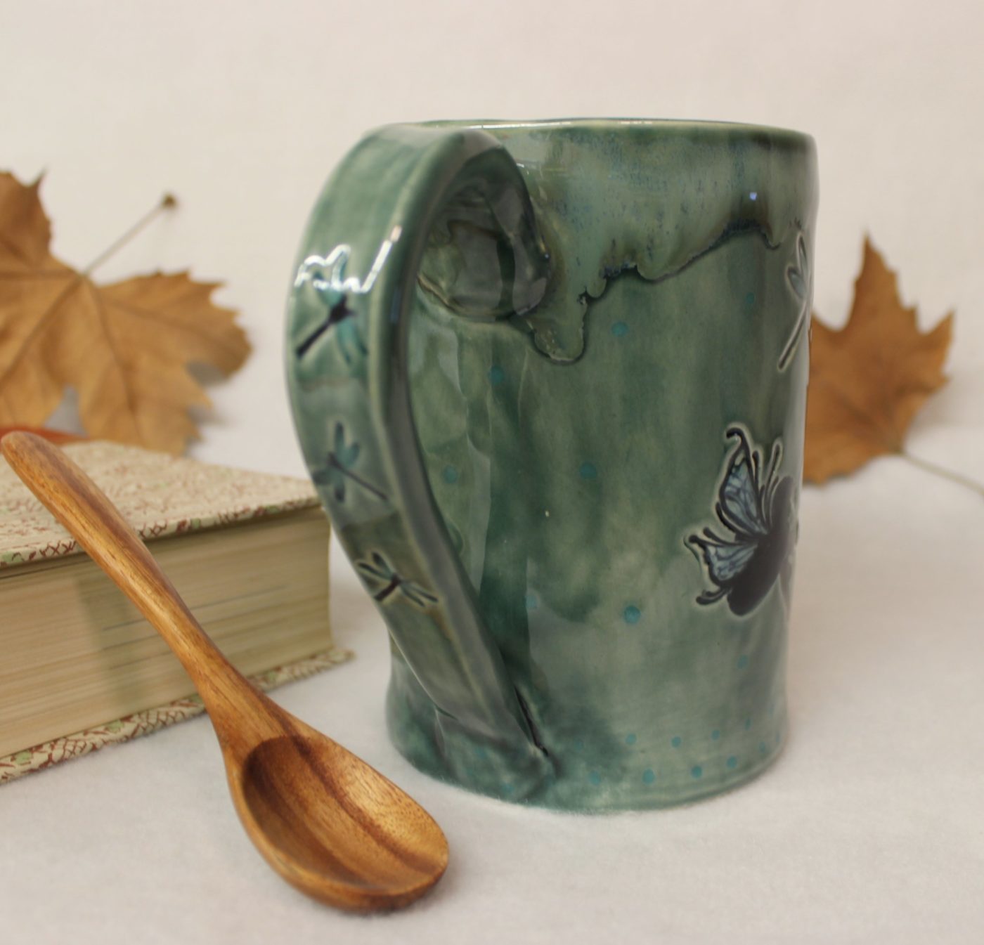 Morning Dragon Fairy Ceramic Coffee Mug - Image 3