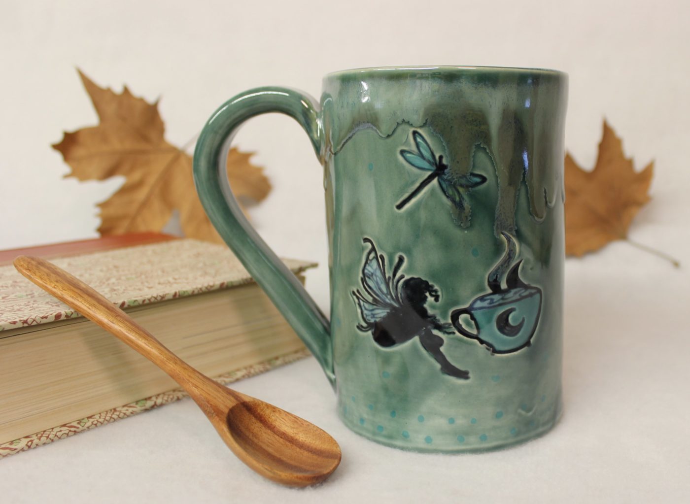 Morning Dragon Fairy Ceramic Coffee Mug