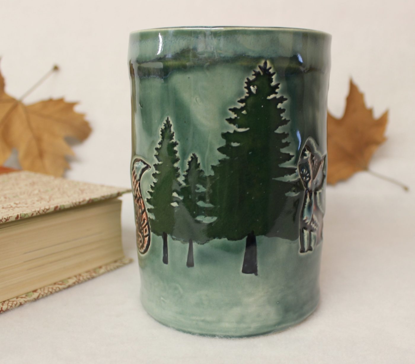 Very Fancy Fox in the Forest Extra Large Ceramic Mug - Image 3