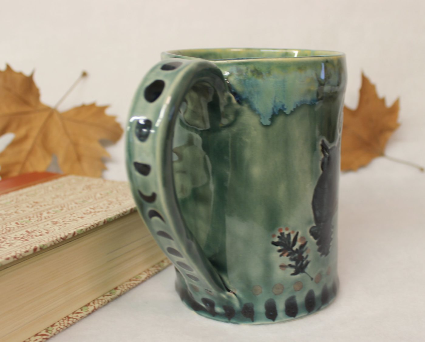 Celtic Moon and Secret Owl Ceramic Coffee Mug - Image 3